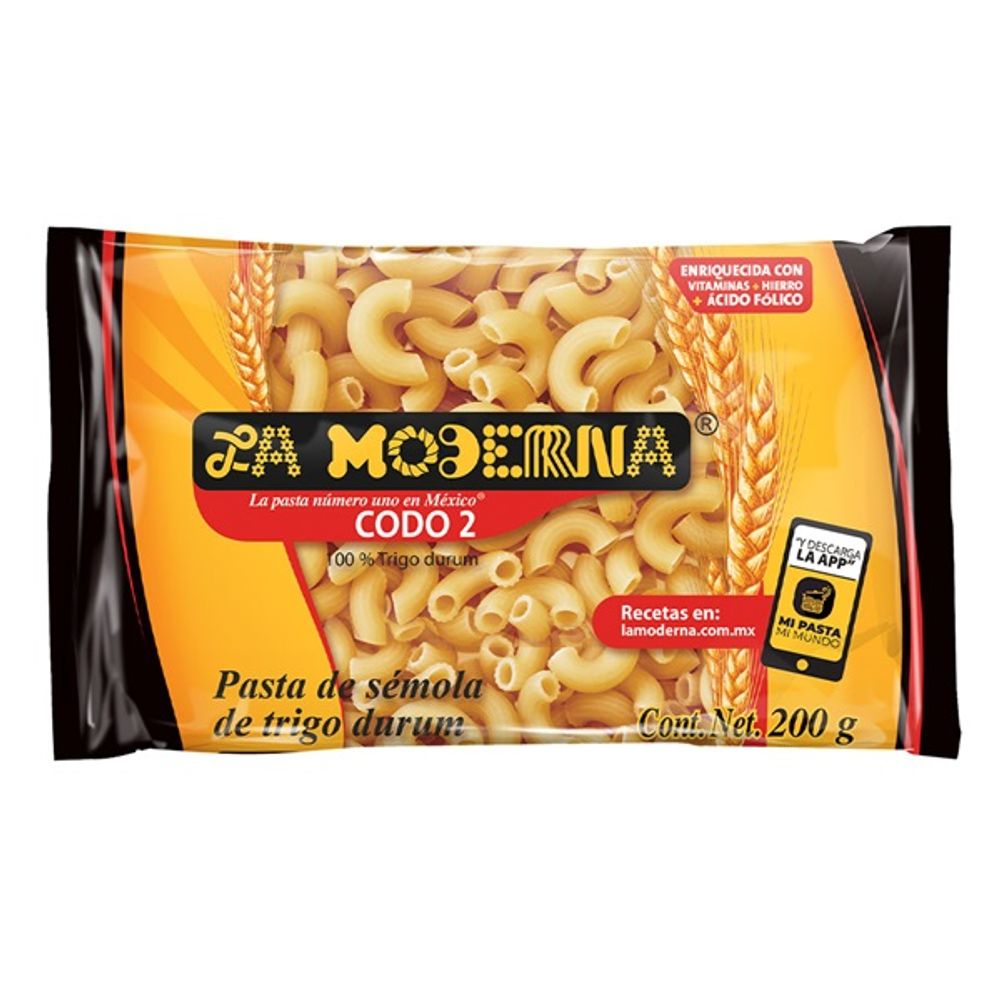 Pasta Codo 2 200g La moderna