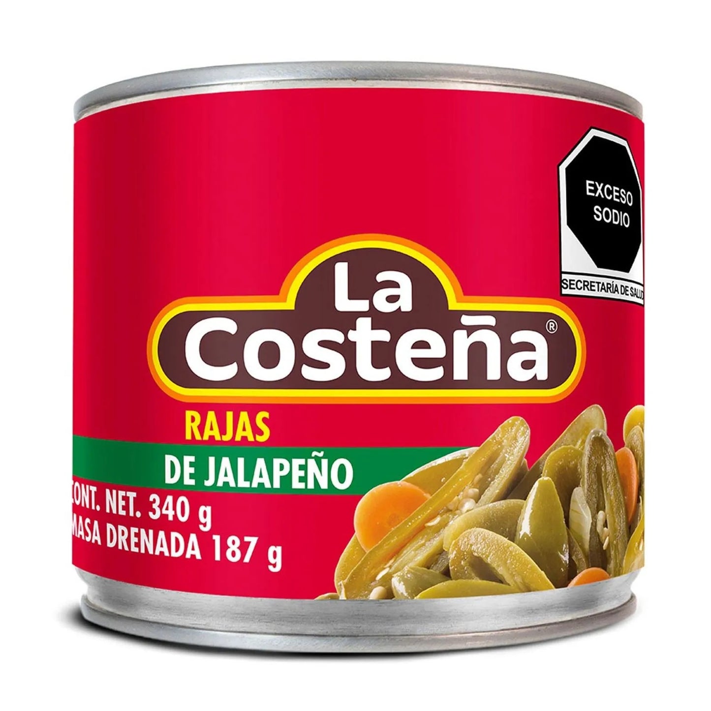 Jalapeños Rajas 340g La Costeña