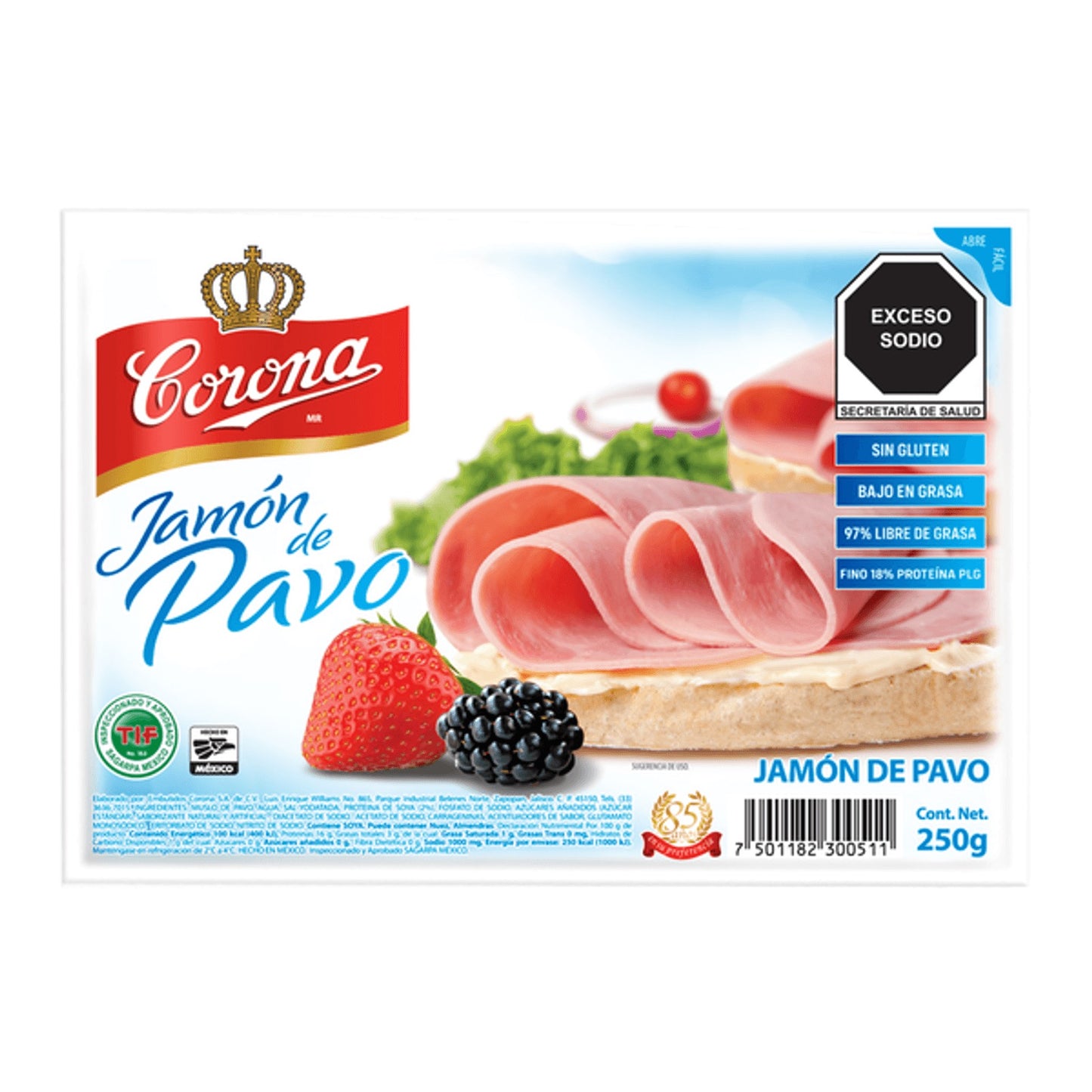 Jamón de Pavo 250g Corona