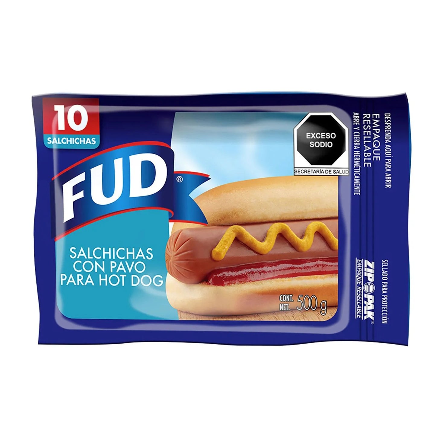 Salchichas con Pavo Hot Dog 500g