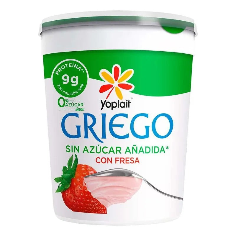 Yoghurt griego Sin Azúcar Fresa 1 Kg Yoplait