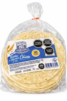 Tortilla harina chica 19pza El guero
